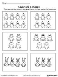 Count And Compare Animals Kindergarten Math Worksheets Printables Kindergarten Math Worksheets Counting Preschool Worksheets