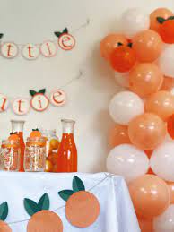 Little Cutie Baby Shower Decorations Banner Gender Neutral Etsy In 2021 Fun Baby Shower Themes Orange Baby Shower Baby Shower Themes
