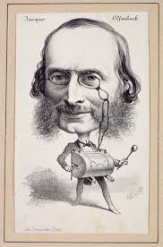 Portrait of Jacques Offenbach (1819-80) engraved by Paul Emile Destouches  (1794-1874)