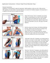 Kinesio Instructions For Shoulder Precut Kinesiologytape Kinesio Taping Kinesio Taping Shoulder Kinesiology Taping