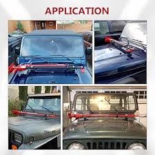 Amazon.com: ALAVENTE High Lift Jack Mount Hinge Mounting Hood Bracket for  Jeep Wrangler CJ 1944-1986