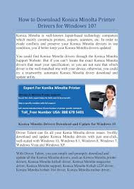 User's manual in english can be downloaded. How To Download Konica Minolta Printer Drivers For Windows 10 By Printer Phonenumber Issuu