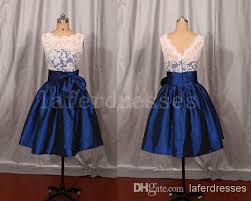 2014 New Royal Blue Bridesmaid Dresses High Neck A Line Short Bridal Gowns With White Lace Bow Uk Party Maid Of Honor Dress 0425 Bridesmaid Dresses For Children Maid Of Honour