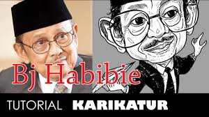 Cara pesan karikatur wajah, jasa karikatur, karikatur family naik . Cara Menggambar Bj Habibie Dalam Karikatur Youtube