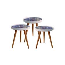 A coffee table is much more than a place for you to rest your wine glass at the end of the long day, it can tie together an entire room and be used as a focal piece to display all sorts. Coffee Table Set Of 3 Multicolor