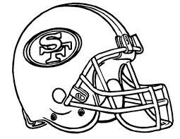 Football Helmet San Francisco 49ers Coloring Page Football Coloring Pages Nfl Football Helmets Packers Football