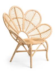 Ratan Petal Chair Seating T J Maxx Boho Chair Decor Accent Chairs For Living Room