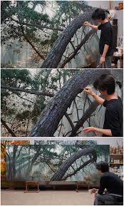 If you are a nature admirer, you will surely love these nature drawings. This Korean Hyper Realistic Painter Mainly Paints Nature This Bark Is One Of The Most Satisfying Works I Ve Seen By An Jung Hwan Woahdude