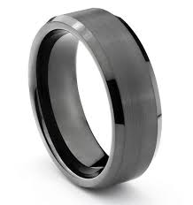 Dark Gray Tungsten Wedding Band 8 Mm Size 10 5 Mens Wedding Rings Tungsten Rings Mens Wedding Bands Mens Wedding Bands Black