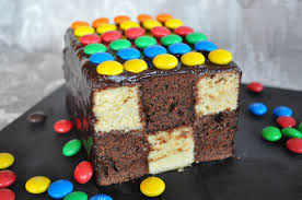 Gateau Damier Facile Sans Moule Special Blog Cuisine Avec Du Chocolat Ou Thermomix Mais Pas Que Gateau Damier Gateau Facile Et Original Gateau Anniversaire Facile