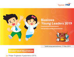 Permohonan biasiswa young leaders 2020 yayasan telekom malaysia boleh dibuat secara online menerusi portal yayasan telekom malaysia sehingga 29 februari 2020. Tawaran Biasiswa Young Leaders Yayasan Telekom Malaysia Tawaran Biasiswa 2021 2022