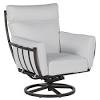 Cw chair patio swivel dining chairs cast aluminum high back outdoor sling rocker, weather resistant metal furniture set for. 1