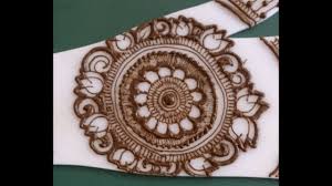 Simple mehandi designs for janmashtami 2019. Traditional Circular Henna Design Traditional Patch In Mehndi Design Youtube