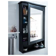 Hemnes Meuble A Miroir 1 Porte Teinture Noir Brun Ikea En 2020 Armoire De Toilette Avec Miroir Hemnes Salle De Bain Tendance