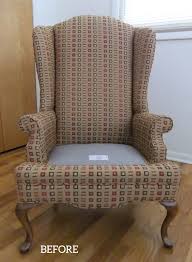 30 maximum seat back height: Custom Canvas Slipcover For Wingback Chair The Slipcover Maker
