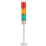 Industrial Signal Light Column LED Alarm Round Tower Light Indicator  Warning Light r Red Green Yellow DC 12V Steady On