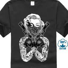 A pop art wpap marilyn monroe was an american hollywood celebrities, actress, model, and singer. Ganster Marilyn Monroe Norma Jean Gangsta Tattoo Tat Bandana Biker Manner T Shirt T Shirts Aliexpress