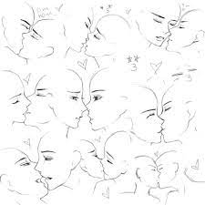 Simple drawings of people kissing. Imagen De How To Draw Art Reference Art Reference Photos Drawings