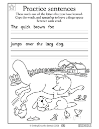 It is important for kids to learn as they play and also throughout the activities they do each day. Kindergarten Worksheets Word Lists And Activities Greatschools