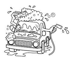 Car washing free coloring sheet. Cartoon Automatic Car Wash Coloring Pages Best Place To Color