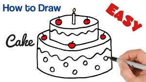 Check out this mouthwatering array of birthday cakes drawing. Pin On Easy Drawings For Beginners