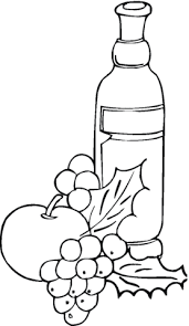 Grape And Wine Coloring Page Fruit Coloring Pages Coloring Pages Free Printable Coloring Pages