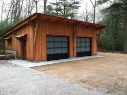 Two Car Garage Contemporary Garage And Shed Timber Frame Garage Garage Plans Garage Design