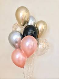 Birthday Party Black And Rose Gold Party Theme Rose Gold Chrome Gold Chrome Silver Black Gold Confetti Etsy Black Gold Party Rose Gold Party Gold Graduation Party