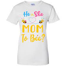 This is the perfect shirt for daddy to wear on the gender reveal party. Gender Reveal Pink Or Blue What Will It Bee He Or She Mom Shirt Hoodie Teecentury Com