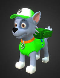 3d Rocky Paw Patrol Isopor Molde