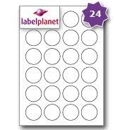 If you print a lot of labels per day, you could also consider purchasing a specialist label printer. Buy 24 Per Page Sheet 10 Sheets 240 Round Sticky Labels Label Planet White Plain Blank Matt Paper Self Adhesive A4 Circular Price Pricing Stickers Printable With Laser Or Inkjet Printer Uk Lp24 40r 40mm