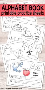Preschool reading worksheets and printables. Alphabet Worksheets Homework Of Free Printable Alphabet Book Alphabet Worksheets For Pre K And K Easy Peasy Learners Free Templates