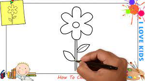 Check spelling or type a new query. How To Draw A Flower Easy Step By Step For Kids Beginners Children 13 Youtube