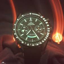 Omega omega speedmaster dark side of the moon vintage black. Omega Dark Side Of The Moon Lume World Of Watches