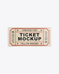 500 Best Ticket Mockup Templates Free Premium