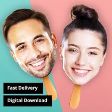 Custom Photo Face Fans