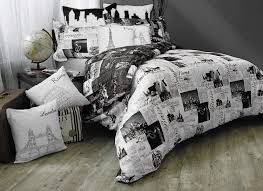 Black And White Duvet Cover Set Passport By Alamode Duvets Comforters More Beddingsuperstore Com Duvet Cover Sets King Duvet Cover Sets Reversible Duvet Covers