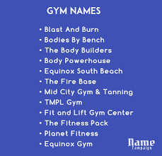 Find available domain names with 28 name generators. Gym Company Name Generator
