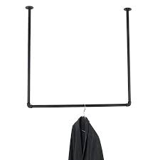 Deckengarderobe Schwarz Metall Verschiedene Grossen Kleiderstange Deckenmontage Fur Kleiderbugel Garderobe Garderobe Metall Kleiderstange Schwarzes Metall