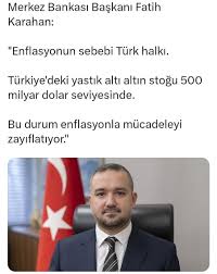 Enflasyonun sebebi halkmış. Yani tasarruf eden vatandaş suçlu, güvensizlik  yaratan politikalar masum! Altın yastığı bir olgu değil, halkın çaresizce  kurduğu bir güvencedir. Bunu suçlamak, hastanın ateşine değil termometreye  kızmak gibidir; sorun semptomda