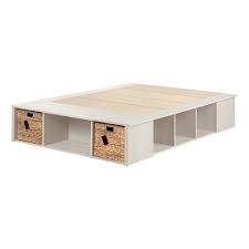 Free shipping on orders of $35+ and save 5% every day with your target redcard. South Shore Furniture Flexible Platform Bed With Storage And Baskets Full 54 Inch Black Oak Mimbarschool Com Ng