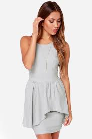 Save The Last Dance Light Grey Dress Light Grey Dress Gray Cocktail Dress Fashion