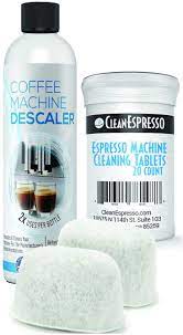 To clean it in best possible way, use a washcloth with warm water if it has stains. Espresso Cleaning Kit 20 Espresso Machine Cleaning Tablets 2 Water Filters 2 Use Descaling Solution Fits All Breville Espresso Maker Models By Cleanespresso Amazon Ca Home