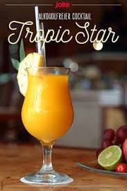 Alkoholfreier Cocktail Tropic Star Cocktaildrinks Cocktail Ohne Alkohol Tropic Star Cockta Non Alcoholic Cocktails Alcoholic Cocktails Cocktail Recipes Easy