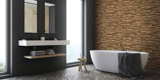 Papier peint intissé effet bois modèle lambris vertical taupe est l'alliance astucieuse de technicités innovantes et d'esthétisme tendance pour une assis(e) en lotus, vous sentez l'équilibre vous gagner. Papier Peint Salle De Bain Lequel Choisir Marie Claire