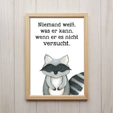 Niemand Weiss Was Er Kann Kunstdruck Poster A4 Waschbar Spruch Kinderzimmer Deko In Mobel Wohnen Dekoration Poster Kinderzimmer Kunstdrucke Poster Waschbar