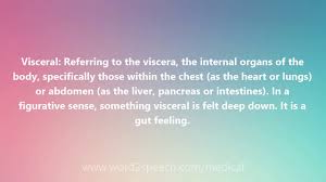 Visceral Medical Definition And Pronunciation Youtube