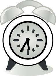 A+ analog clock & digital clock poster (hour and half hour) with coloring sheet. Alarm Clock Cartoon Drawing Free Image Download