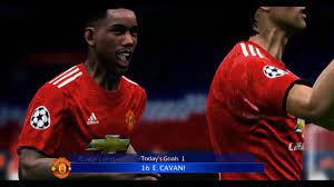 Psg Vs Mu Ucl 2020 2021 Cavani Scored A Goal For Mu Pes 2017 Uefa Champions League Goals Psg