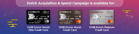 Get latest promotions and freebies from cimb bank do a balance transfer with 5.99 p.a to your account for more cash in hand! Enrich Cimb Enrich Credit Card
